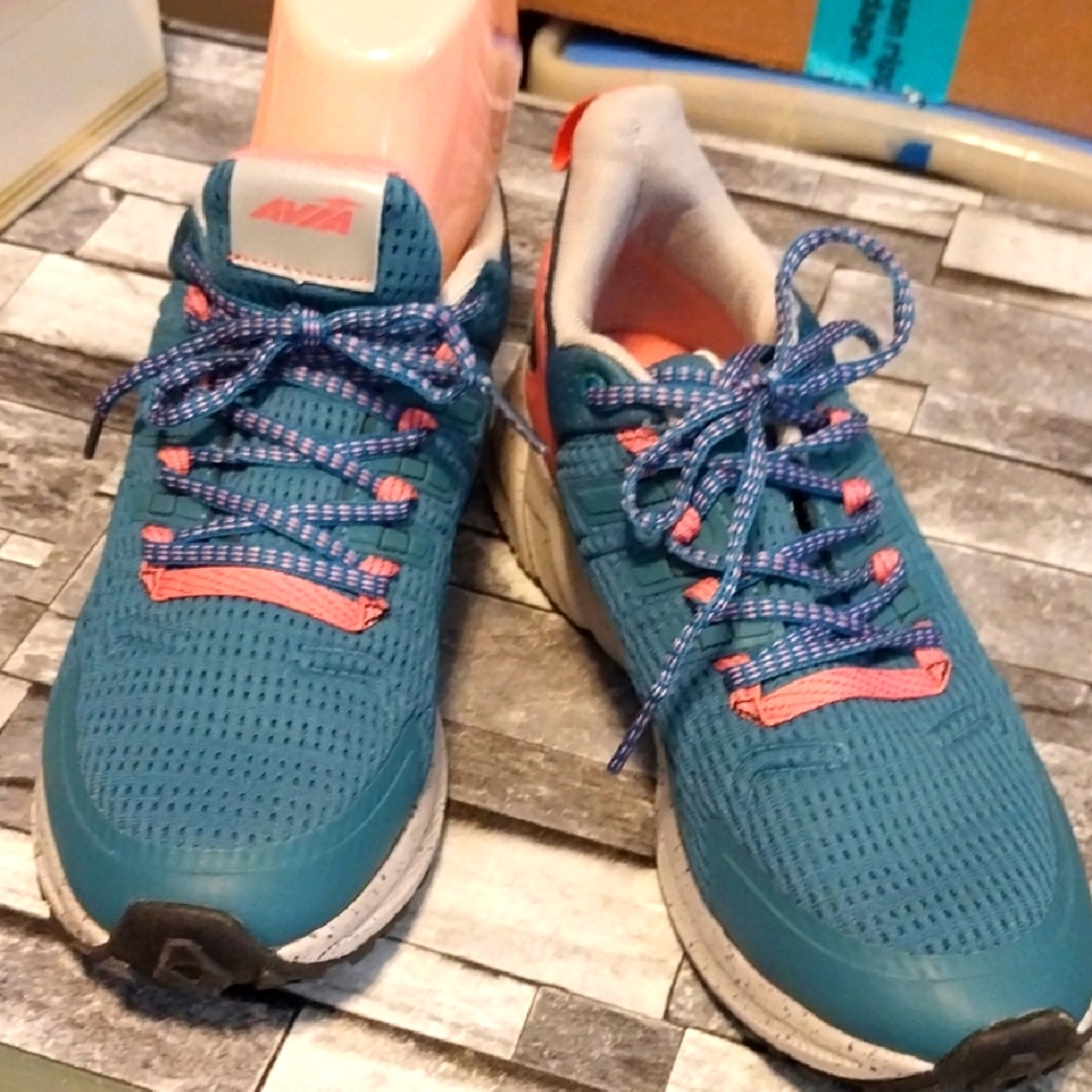 Avia Turquoise and Coral Athletic Shoes